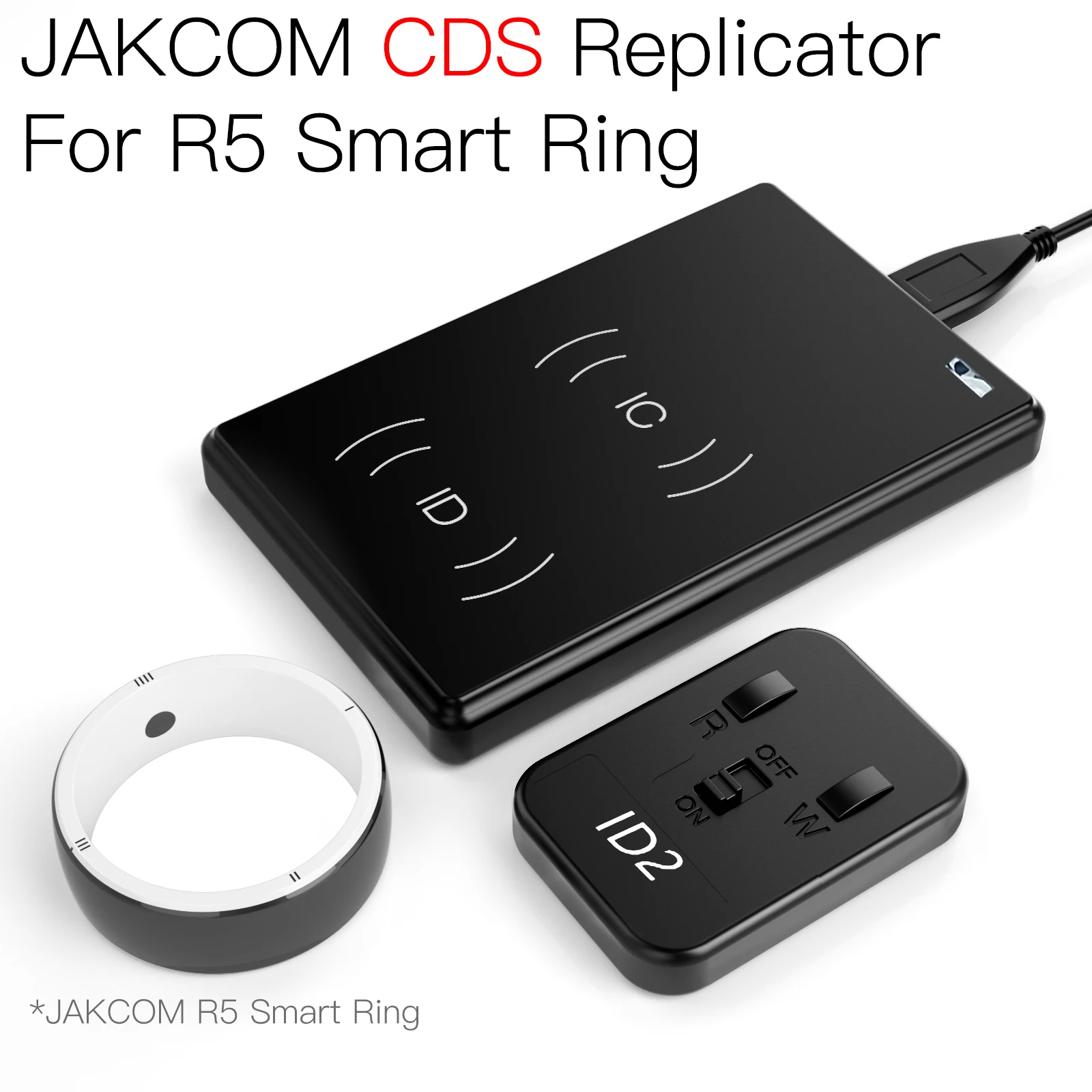 

JAKCOM CDS RFID Replicator for R5 Smart Ring Copy IC and ID Cards New Product of Security protection access card reader 303007
