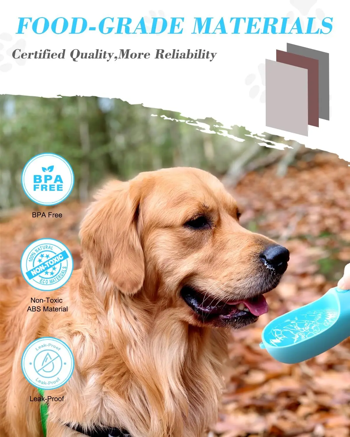 Портативная Кормушка Для Собак Ravel С Миской Воды И Контейнером Еды — Дорожные