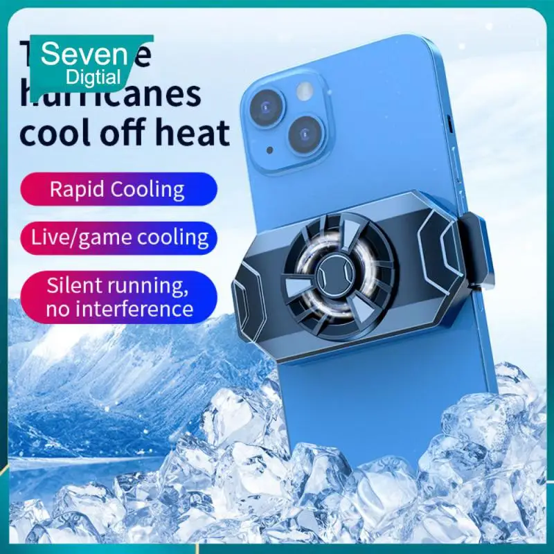 

Mini Mute Mobile Phone Cooling Fan S1 Mobile Game Radiator Fast Cooling Mobile Phone Radiator Mobile Game Artifact Portable