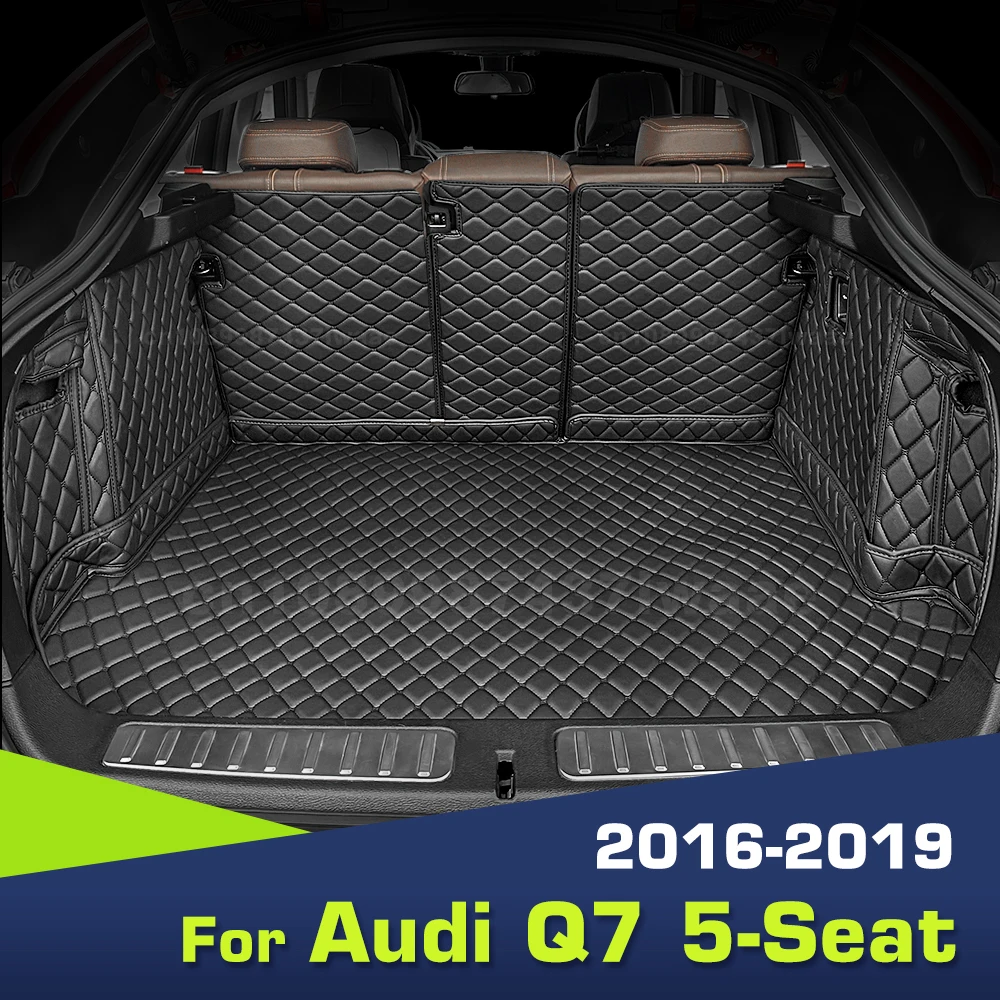 Автоматический коврик в багажник с полным покрытием для Audi Q7 5-местный 2016-2019 18 17