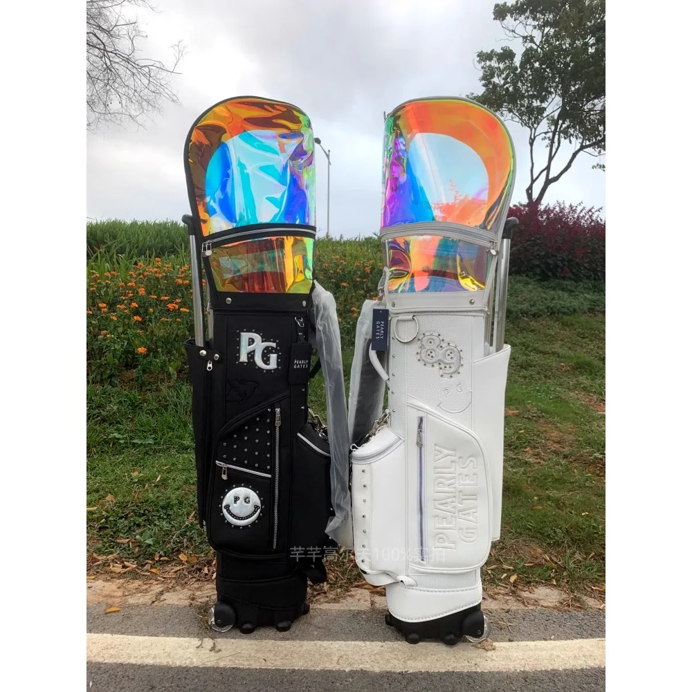 

23 New Golf Bag Pull Rod Tug Bag Colorful Multi-function Large Capacity Smiling Face Men and Women Golf Standard Bag 골프 가방