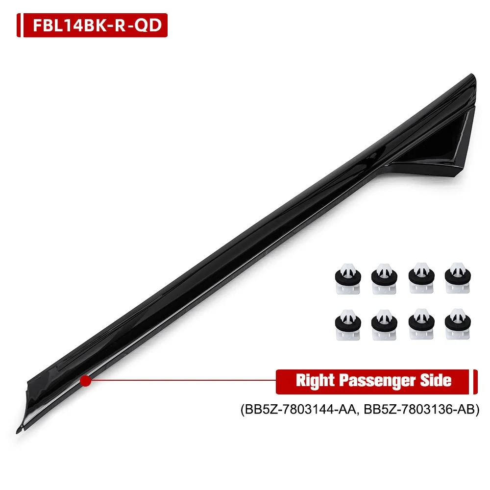 

Переднее левое правое A-опора лобовое стекло внешняя отделка молдинг внутренняя подкладка Замена для Ford Explorer 2011-2019 2.3L / 3.5L