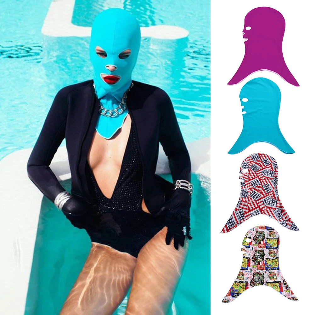 

Anti-UV Sunscreen Jellyfish Protection Head Neck Cover Headwear Scuba Diving Masks Swimming Snorkeling Cap Full Face Masks
