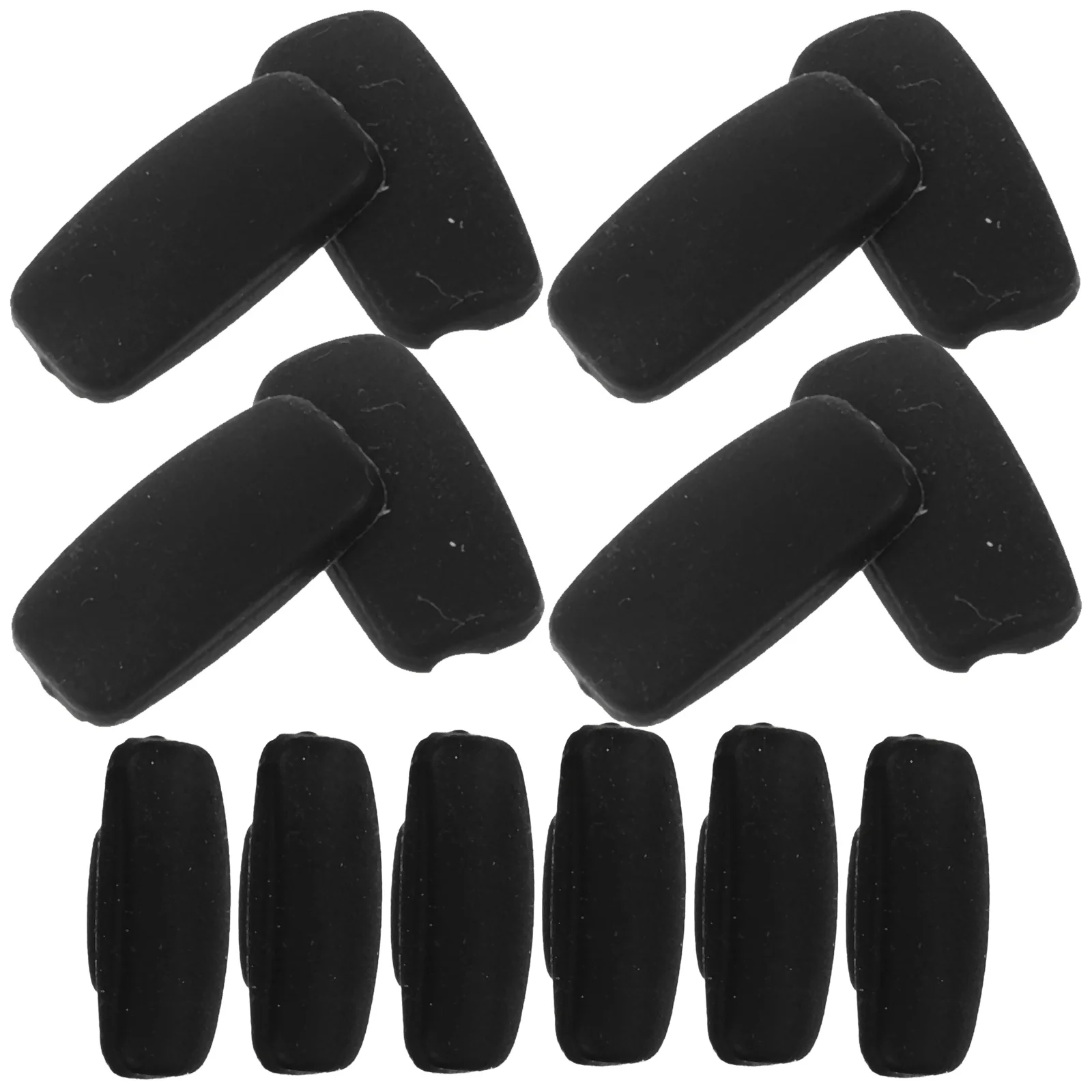 

10 Pairs Nose Guards Glasses Eye Pads Eyeglass Parts Silicone Grips Bridge Sunglasses