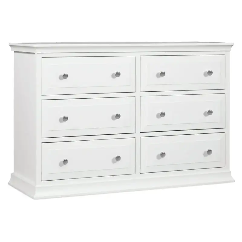 

6-Drawer Double Dresser in White