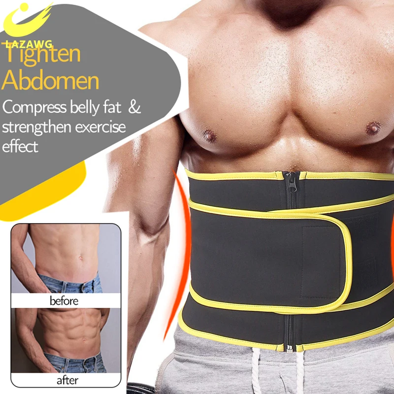 Новый мужской ремень LAZAWG неопреновый шейпер корсет для тренировки талии