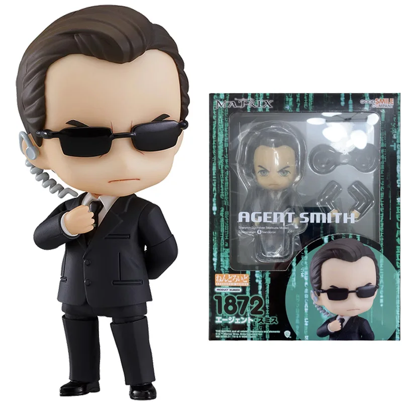 

In Stock Original Good Smile Nendoroid GSC 1872 Agent Smith The Matrix Action Figure Doll Collection Model Toy 10cm