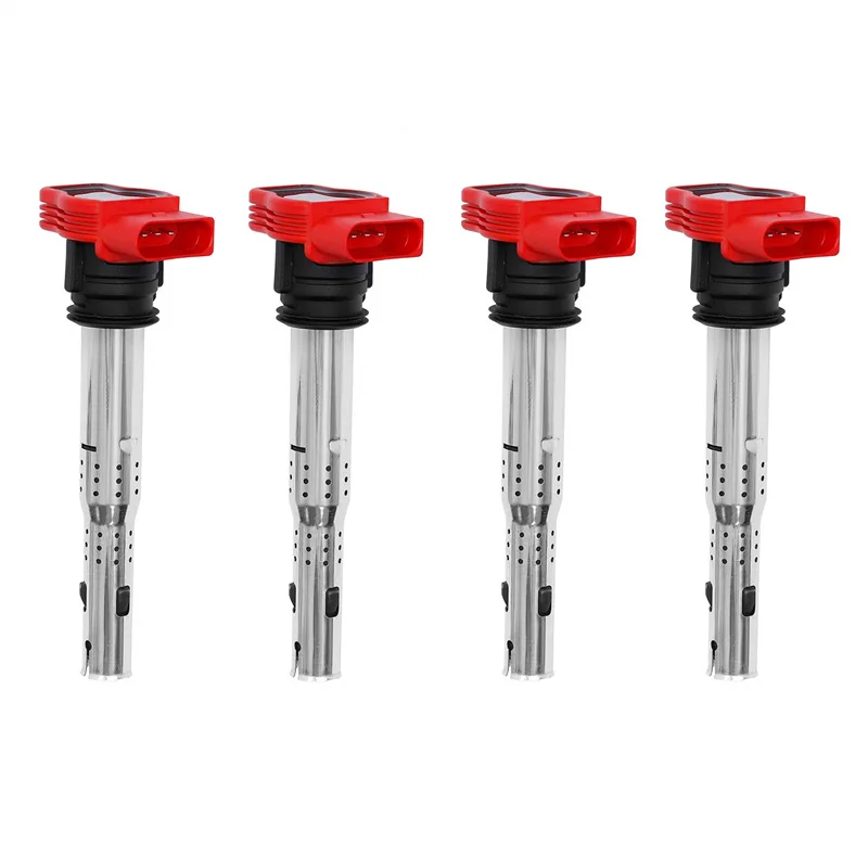 4 шт. для VW Golf Passat Jetta Tiguan CC Audi A4 A6 TT Q3 Q5 R8 катушка зажигания 06E905115E 07K905715F 07K905715D