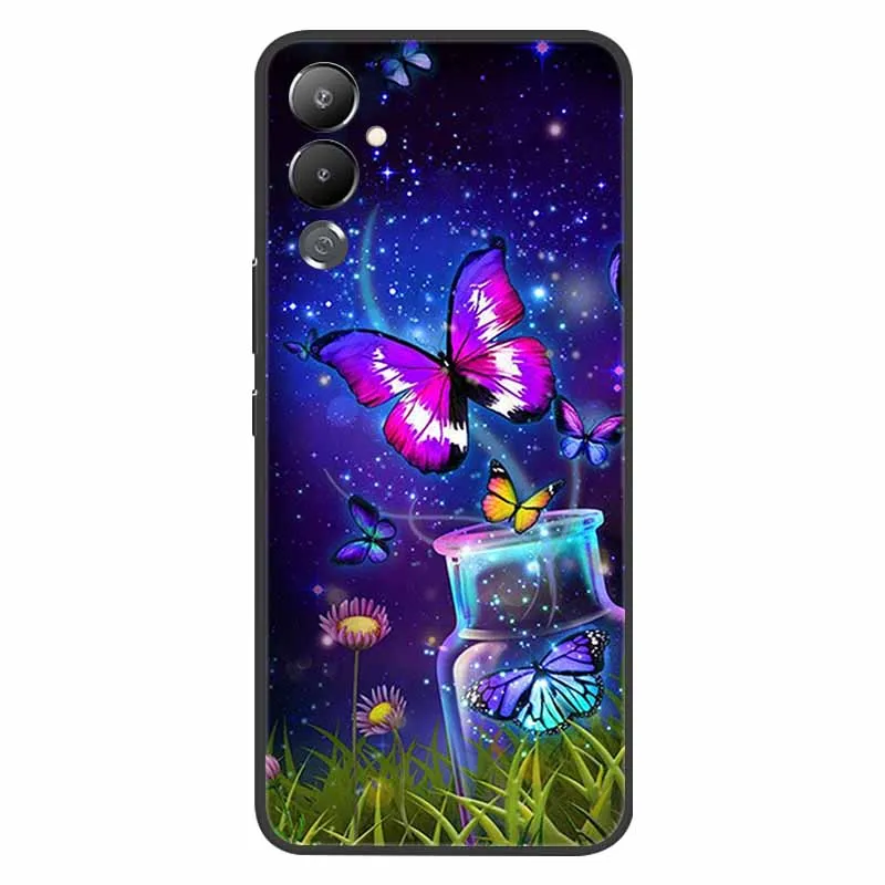 Чехол для Tecno Pova 4 Pro 4Pro противоударный мраморный силиконовый мягкий симпатичный