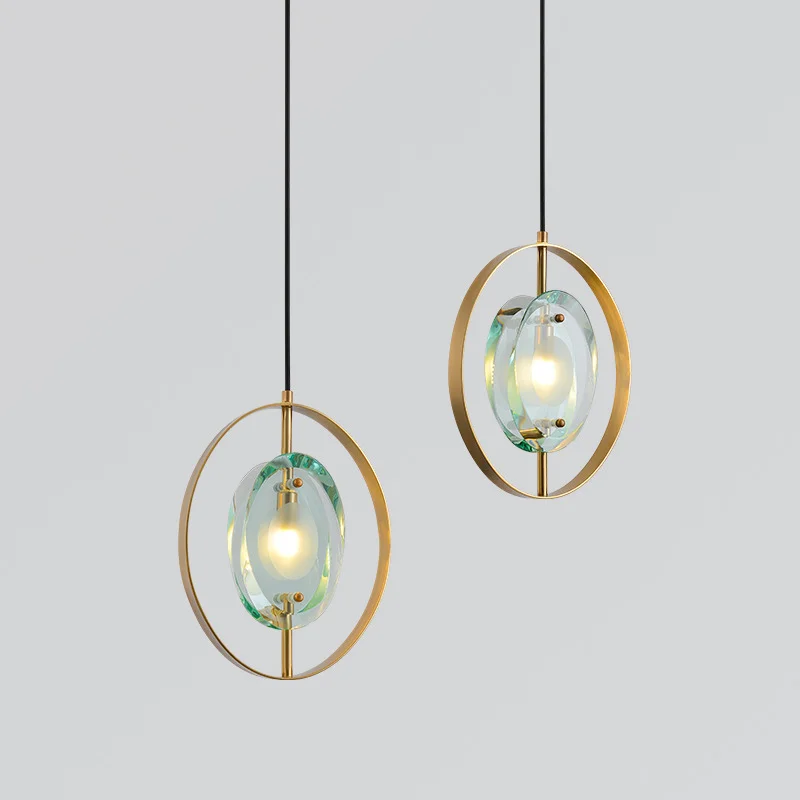

2023 New Modern Pendant Lights Crystal Indoor Home Decor Light Fixture Bedroom Kitchen Dining Room Hanging Lamps Cafe decoration