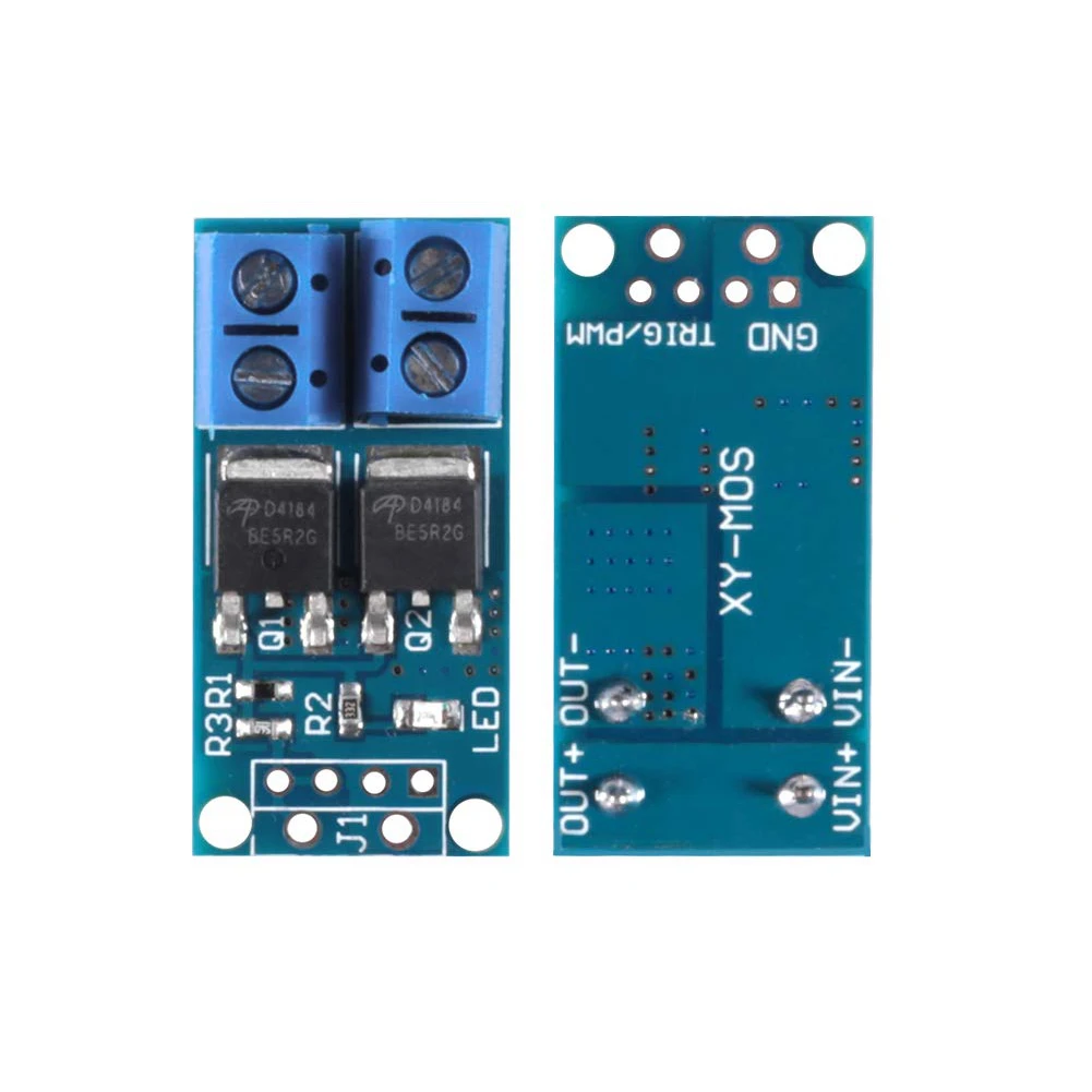 2pcs DC 5-36V 400W Dual High-Power MOS Field Effect Transistor Trigger Switch Driver Board PWM Control Electronic Wwitch - купить по
