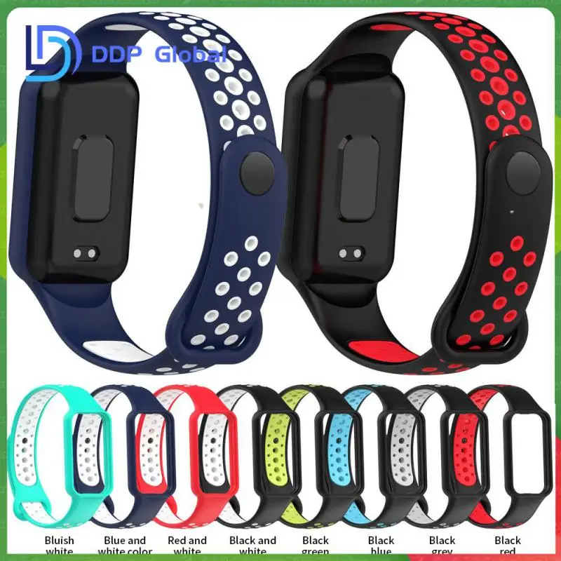 

Smart Accessories For Amazfit Band7 Smartwatch Band Two-color Bracelet Breathable Replacement For Huami Amazfit Band 7 Wristband