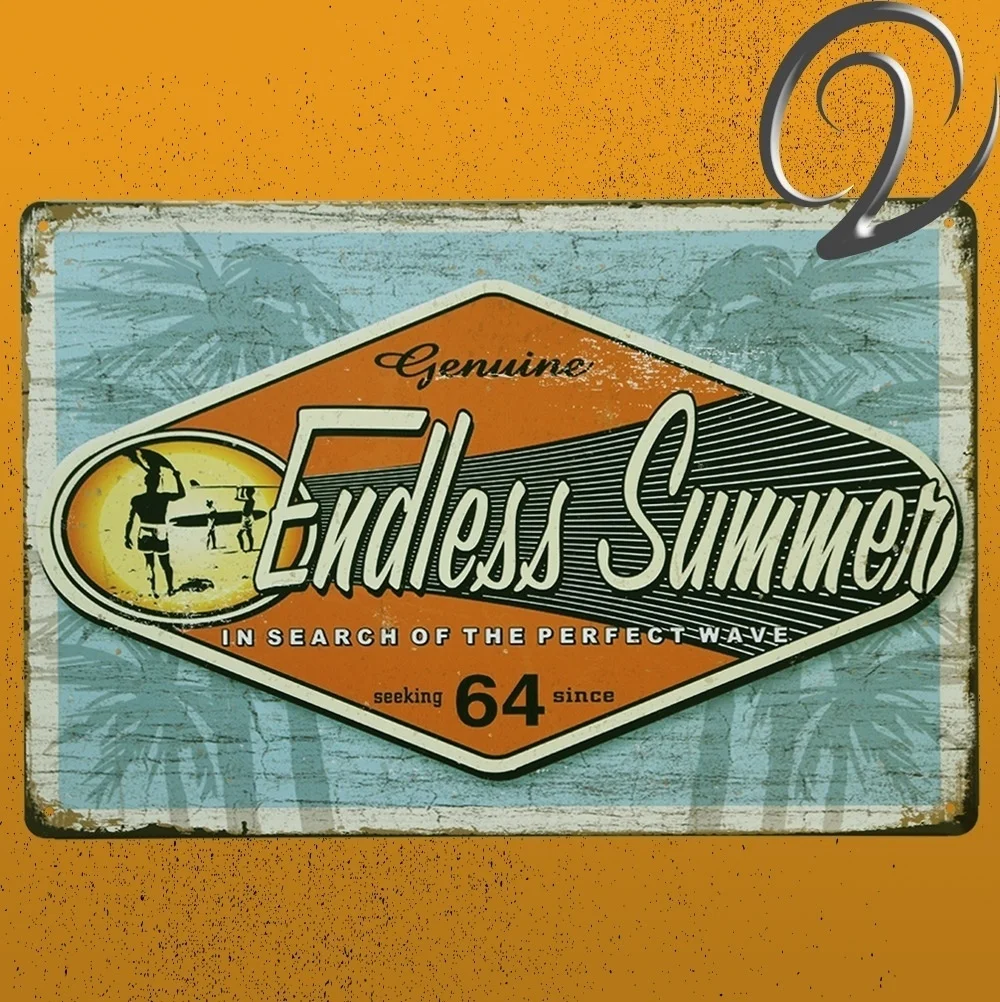 

Бесконечный летний металлический жестяной знак, Настенный декор, табличка