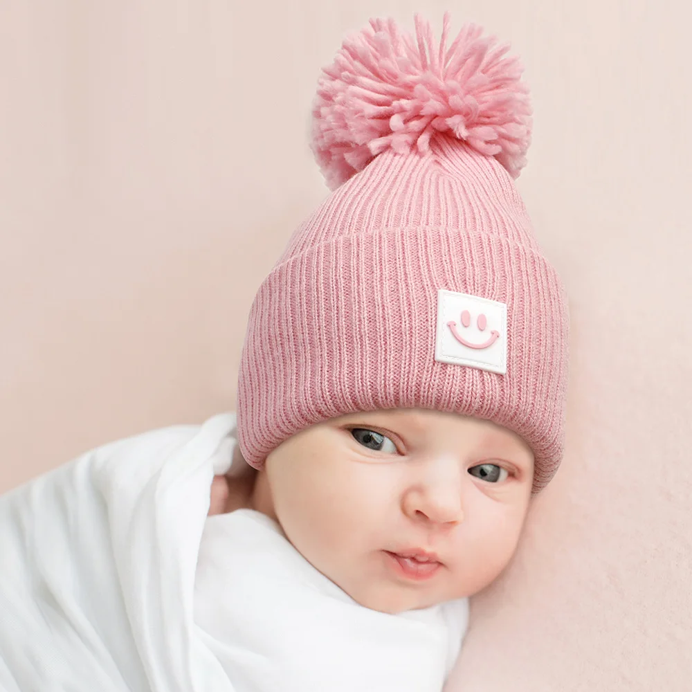 Шерстяная вязаная шапка для младенцев оптовая продажа осень и зима новая