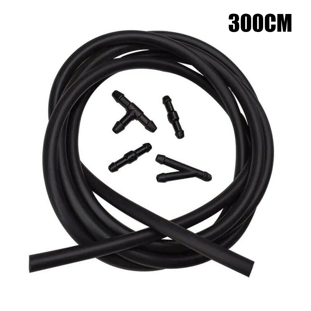 

5pcs/Set 3 M Car Windshield Washer Hose Automotive Car Wiper Blade Pipe Windshield Jet Spray Wiper Nozzle Water Hose Fluid Tube