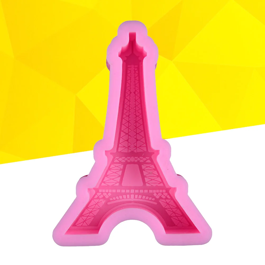 

1 Pc 3D Eiffel Tower Shaped Silicone Cake Fondant Mould DIY Decorating Supplies Tool for Cake Pudding Chocolate Soap Polymer