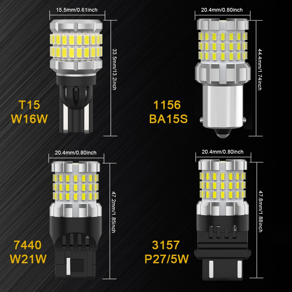 BMTxms 2 шт. 1156 BA15S P21W T15 W16W светодиодный задний фонарь для Fiat 500x 500c 500l Bravo Croma Doblo Ducato Palio