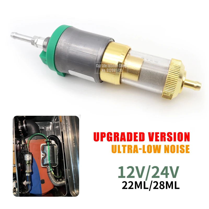 

12V/24V 22ML/28ML Car Upgrade Ultra-low Noise Heater Fuel Pump 1KW-5KW For Eberspacher Universal Car Air Diesel Parking Oil Pump