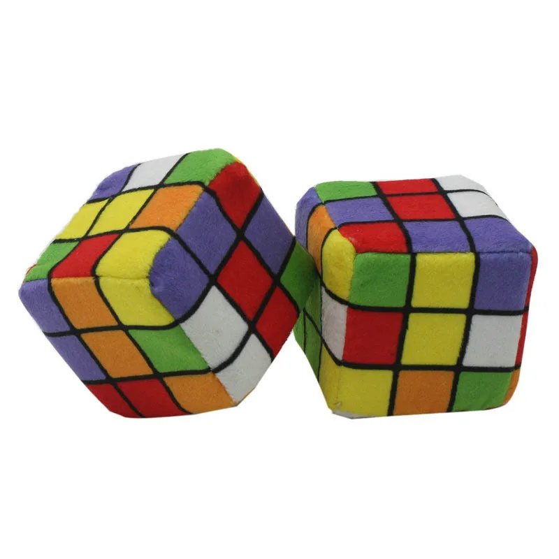 Креативный автомобильный кулон цветной плюшевый волшебный куб автомобильное
