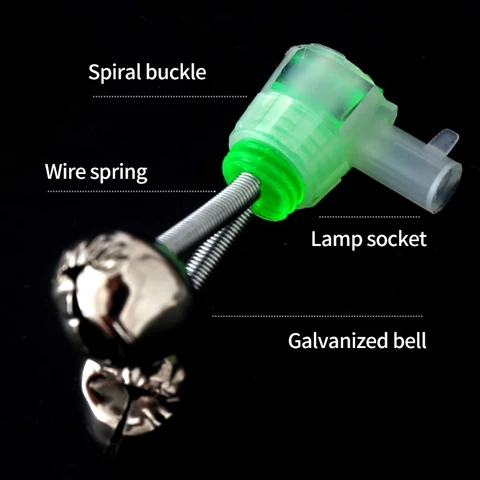 Сигнализаторы поклевки Fishing Bite Alarms  зелёный ABS