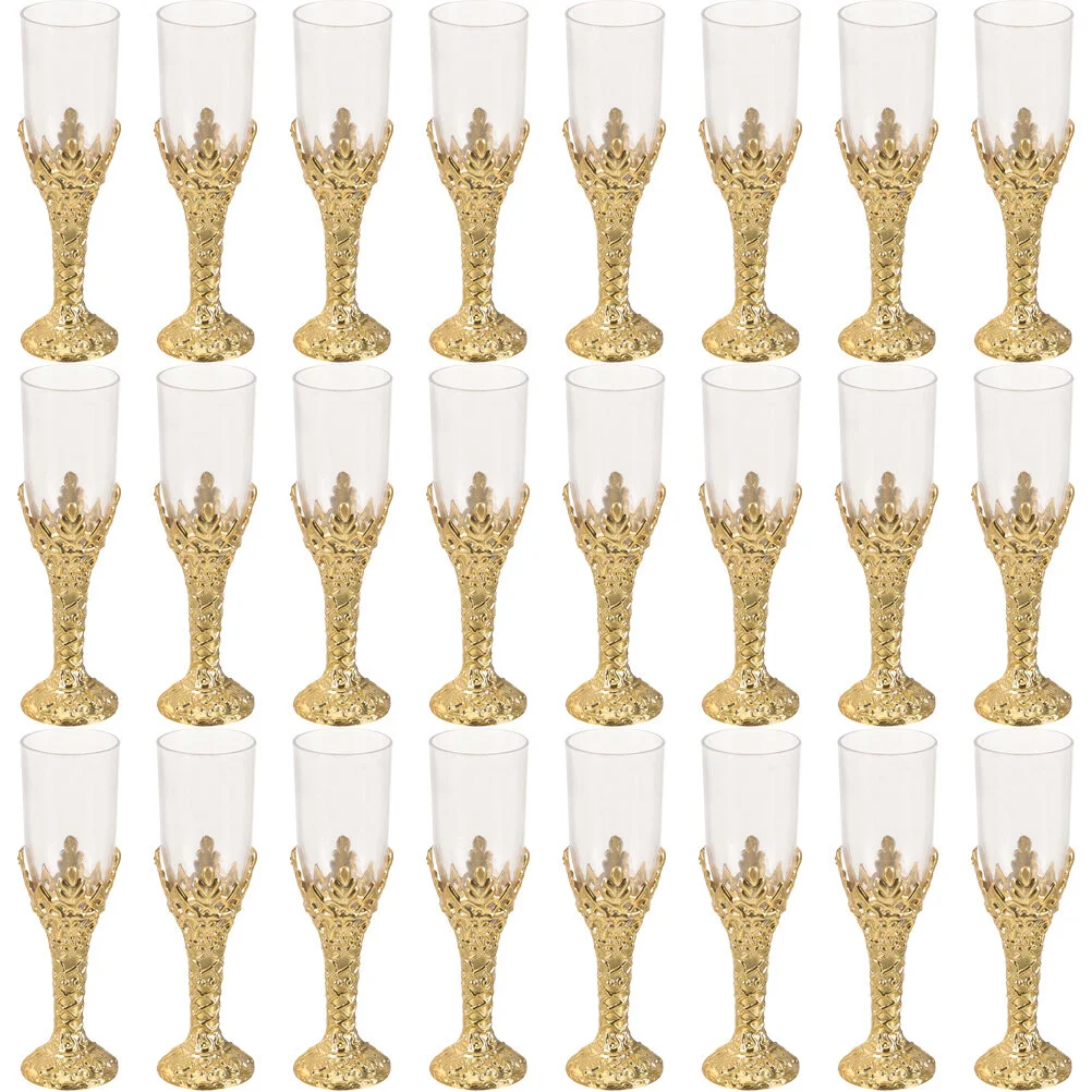 

24 Pcs Candy Container Festival Goblet Bottles Storage Jar Ornament Gift Treats Plastic Party Favor Decoration Banquet Supplies