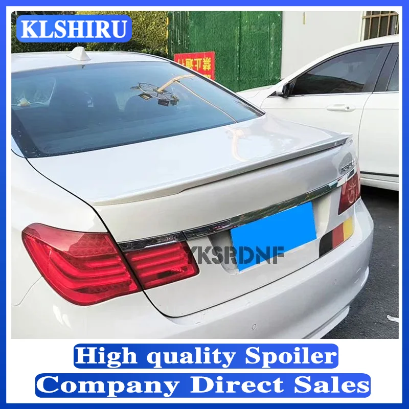 Для BMW 7 серии 2008-2014 F01 F02 740i 750i Материал ABS Черный Карбон Задняя крышка багажника