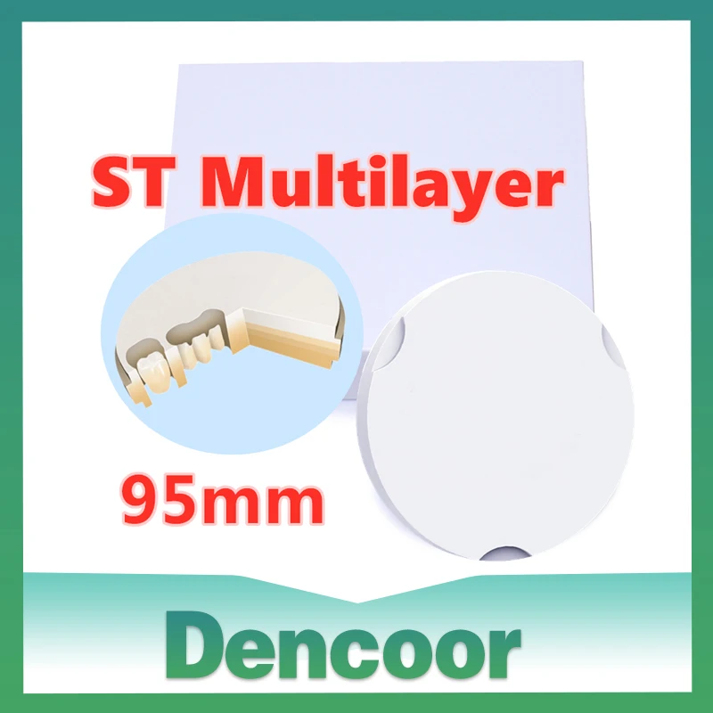 95*16mm  3D Pro STML 95mm Zirkonzahn Dental Multilayer Zirconia Block CADCAM A2 A3 Color Denture Material Ceramics Disc