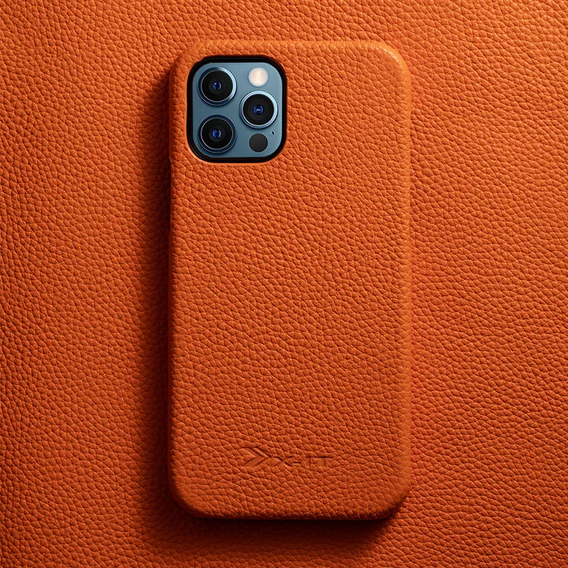 

For iPhone 13 12 11 Pro Max Genuine Cowhide Leather Case Phone Protective Back Cover For Apple 13pro 13mini 12 mini 12pro max