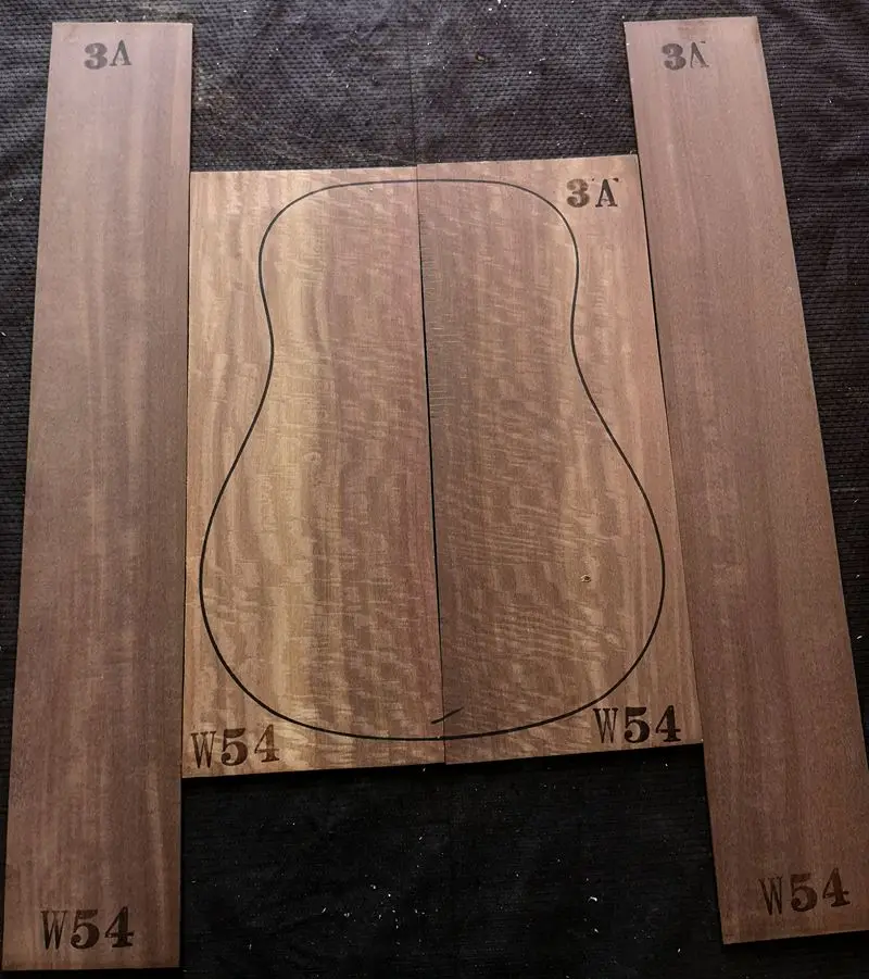 

Задняя/боковая панель для гитары KATALOX, материал для изготовления гитары, аксессуары из твердой древесины