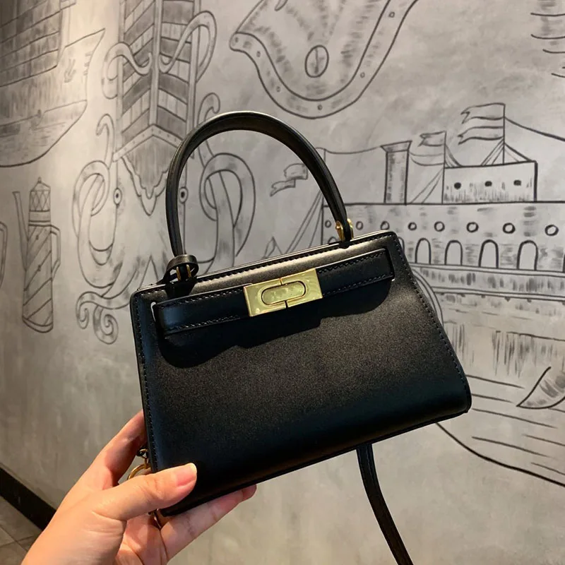 

Женская сумка маленького размера, сумка из воловьей кожи, сумка на плечо, черные, коричневые, белые, желтые сумки с верхней ручкой для девуше...