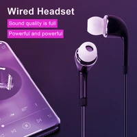 in ear earphone samsung s4 3 5mm jack bass sport headset stereo headphone with mic headset for computer laptop earbud