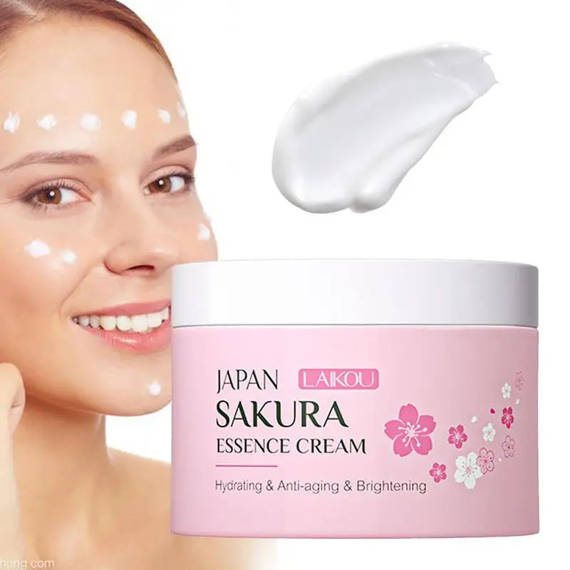 

Sakura Face Cream Facial Firming Moisturizer With Sakura Extract Sakura Facial Essence Anti Aging Shrink Pores Care Cream