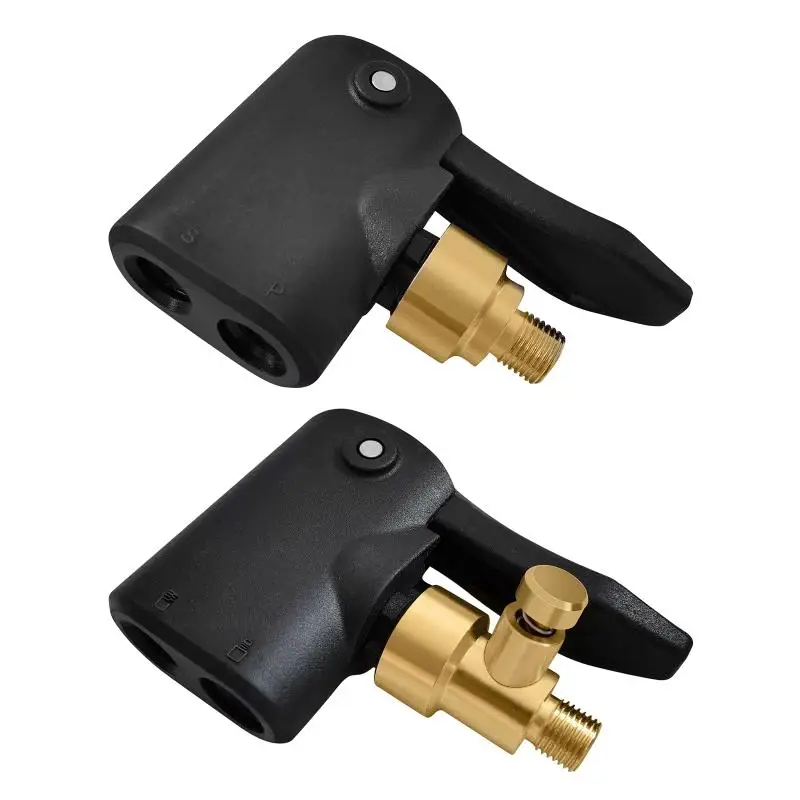 

Brass Inflatable Pump Car Tire Air Chuck Inflator Pump Valve Connector Clip-on