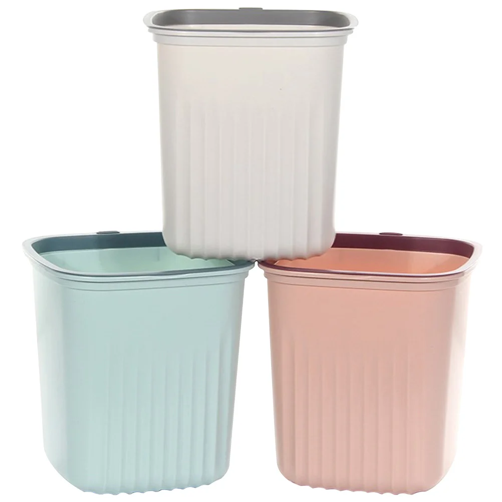 

Trash Bin Waste Can Basket Storage Office Garbage Kitchen Bins Container Bucket Bedroom Recycleoutdoor Compost Recycling Paper