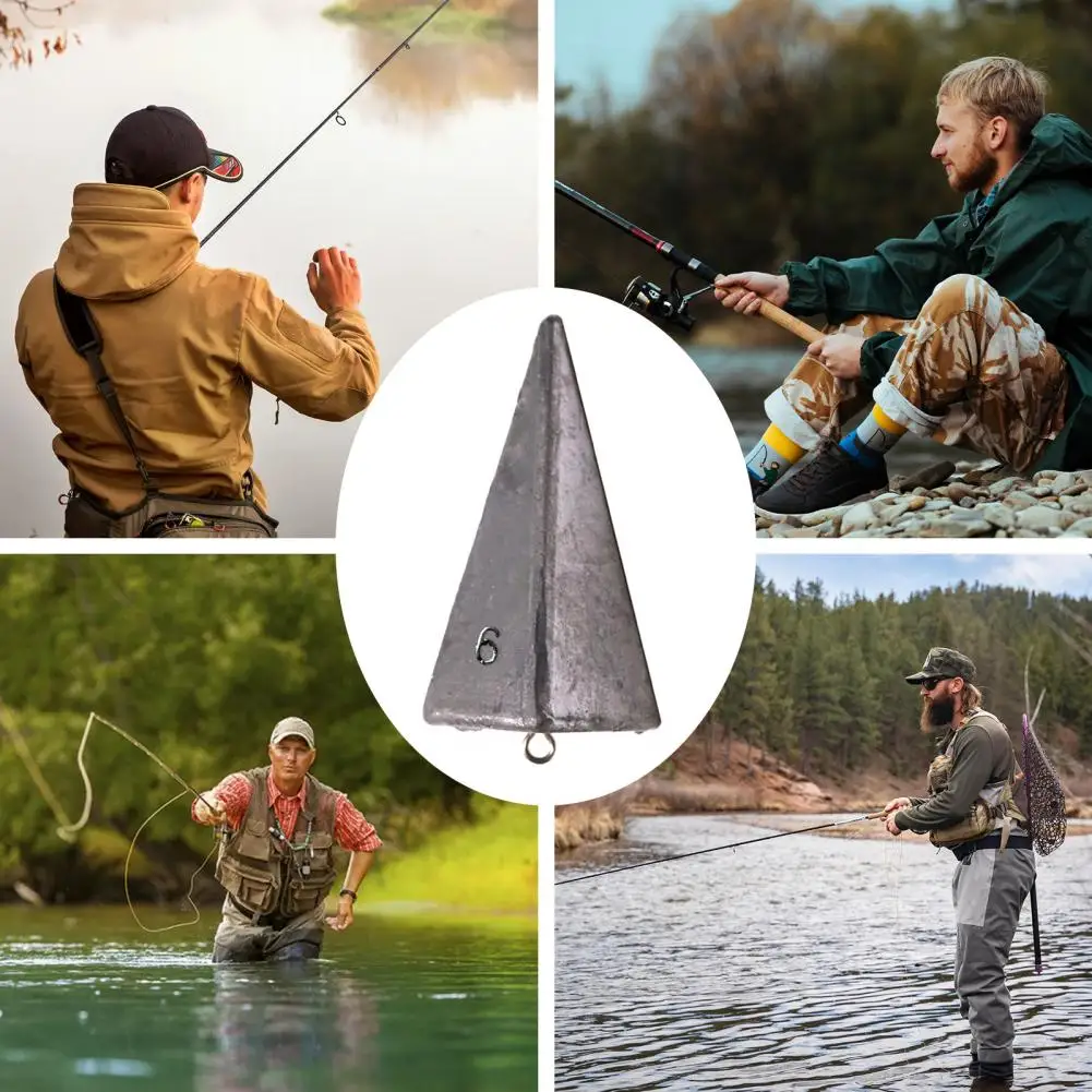 Рыболовный грузик из свинца рыболовный грузило Премиум треугольная пирамида