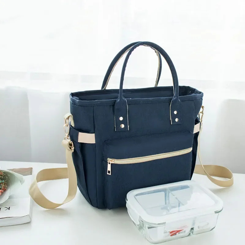 

Водонепроницаемая сумка для еды, многофункциональный портативный контейнер для пикника, большая сумка для охлаждения еды, Термосумка из ткани Оксфорд для женщин