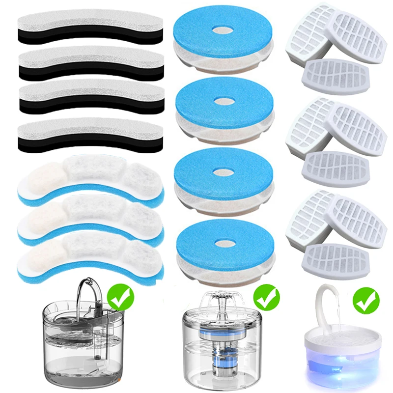 

Replaced Activated Carbon Filter For Cat Water Fountain Replacement Filters Water Pump Cleaning Tool Cat Fountain Accessories