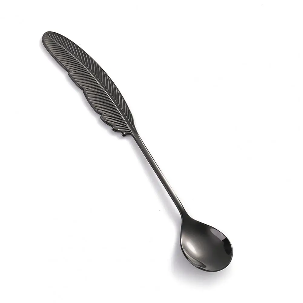 

Кофейная ложка из нержавеющей стали в форме пера
