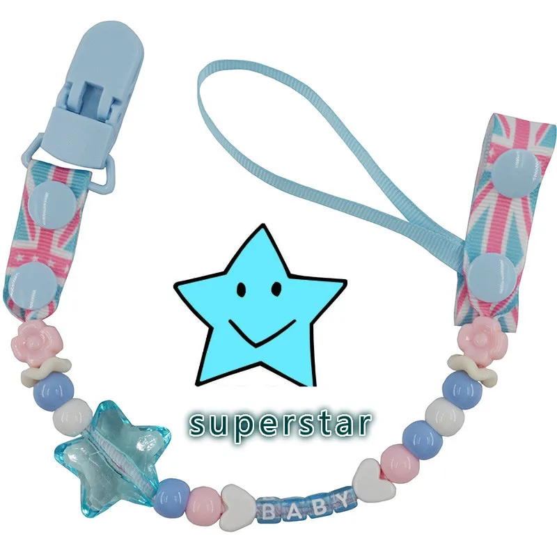 

Baby Pacifier Clip Chain Newborn Anti-drop Nipples Dummy Holder Children Pacifiers Clips Kids Boy Girl Adjustable Nipple Holders