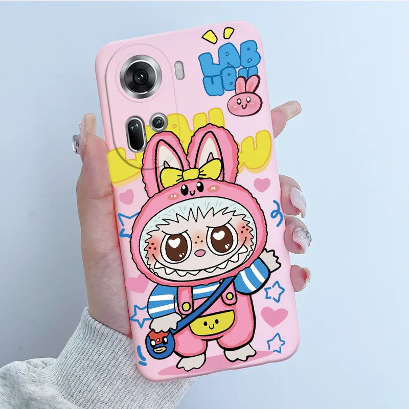 For OPPO Reno 11 Case CPH2599 Reno11 Back Cover Beautiful Flower Cartoon Silicone Soft Funda Pro 5G CPH2607 Capa