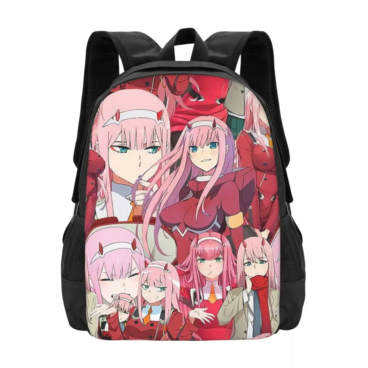 Zero Two Tribute Pattern Backpack for Girls Boys Travel RucksackBackpacks for Teenage school bag