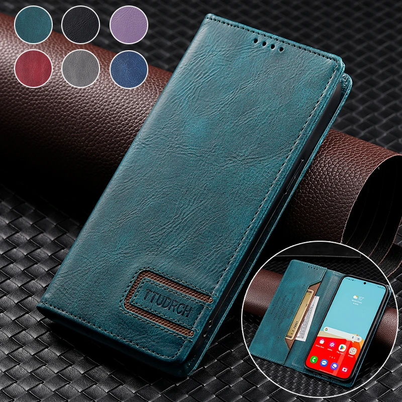 

Luxury Vintage Premium Leather Magnetic Flip Cover Phone Bag Case For Samsung S23Ultra S22 S21 S20Plus A53 A73 A52 A72 A54 M53