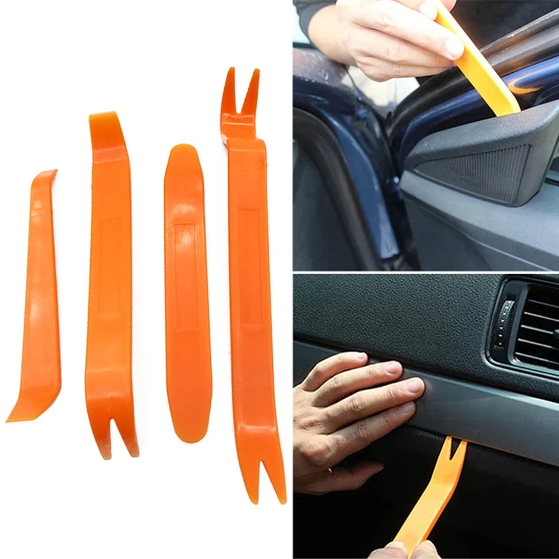 4/12pcs Car Radio Door Panel Audio Removal Open Pry Tool for peugeot f30 e46 onix chevrolet kia cerato subaru impreza - купить по