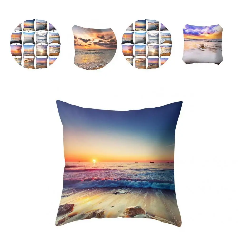 

Helpful Throw Pillow Cover Breathable Smooth Surface Hidden Zipper Throw Pillow Cover Throw Pillow Case Cushion Case