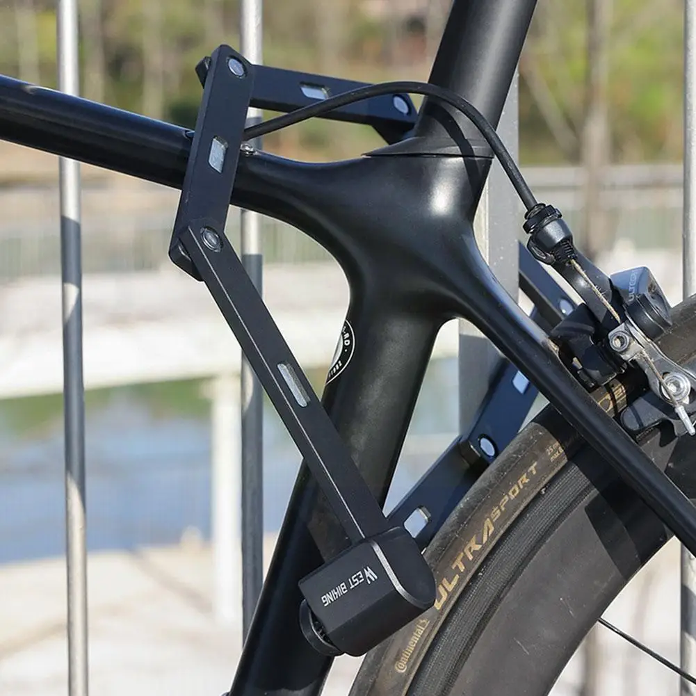 

Folding Bike Lock Compact Bicycle Lock With 2 Keys Duty Bike Locks Security Chain Bicycle Theft Heavy Foldable Lock Anti B4N0