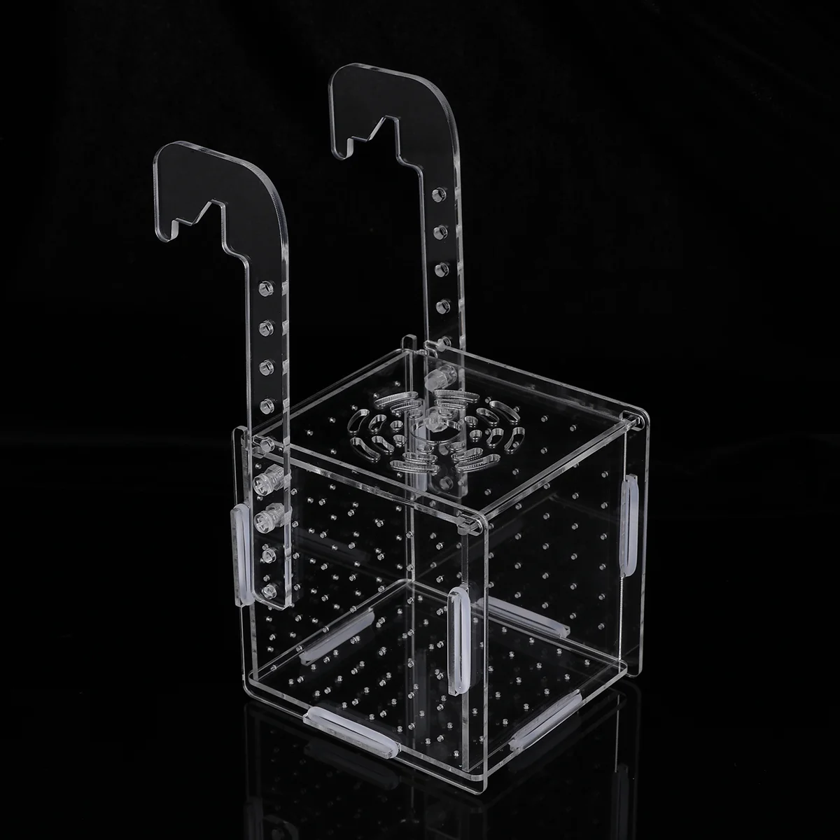 

Box Tank Aquarium Breeder Breeding Acrylic Isolation Net Birthing Hatching Incubator Betta Holder Shrimp Aggressive Refugium