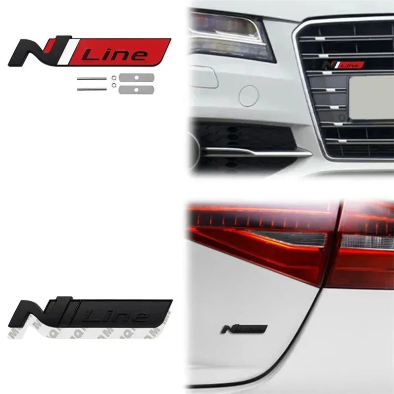 Наклейка-эмблема N Line для Hyundai I20, I30, Kona, Tucson, Sonata, Elantra, Veloster на крыло и переднюю решетку (art.: 3920d7cccd58c) - 3920d7cccd58c