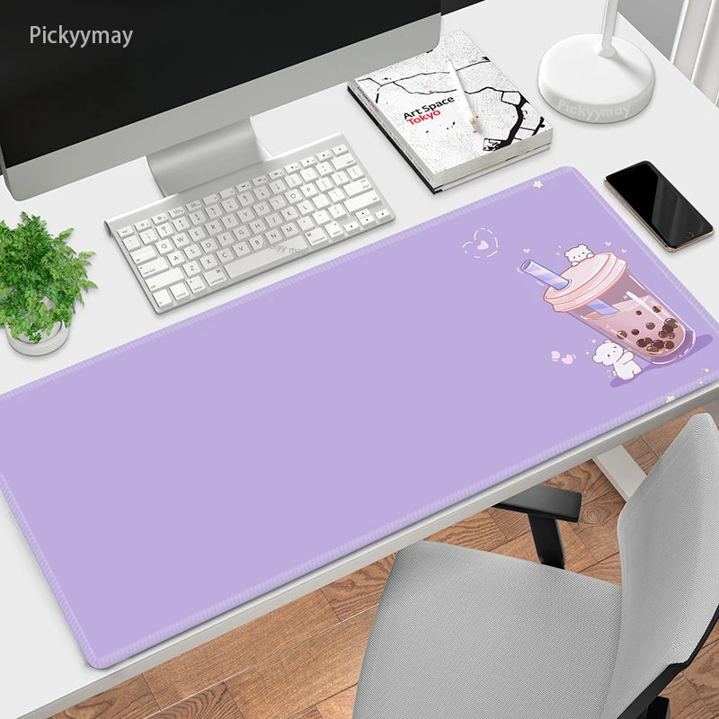 

Milktea Large Mouse Mat Cute Mousepad BigMousepads 900x400 Rubber Keyboard Mats Desk Pad Locking Edge Mouse Pads Kawaii Gifts