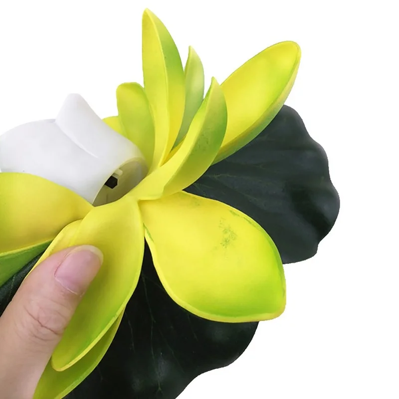 Искусственный плавающий ночник Lotus на солнечной батарее энергосберегающий