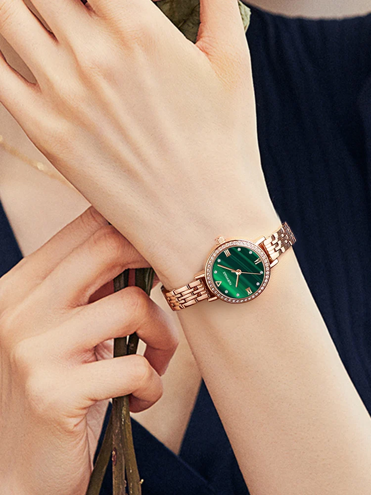 Mark Fairwhale New Diamond Star Quartz Watch Women 30M Waterproof Elegant Watches Retro reloj mujer Sapphire Luxury Watch 3250